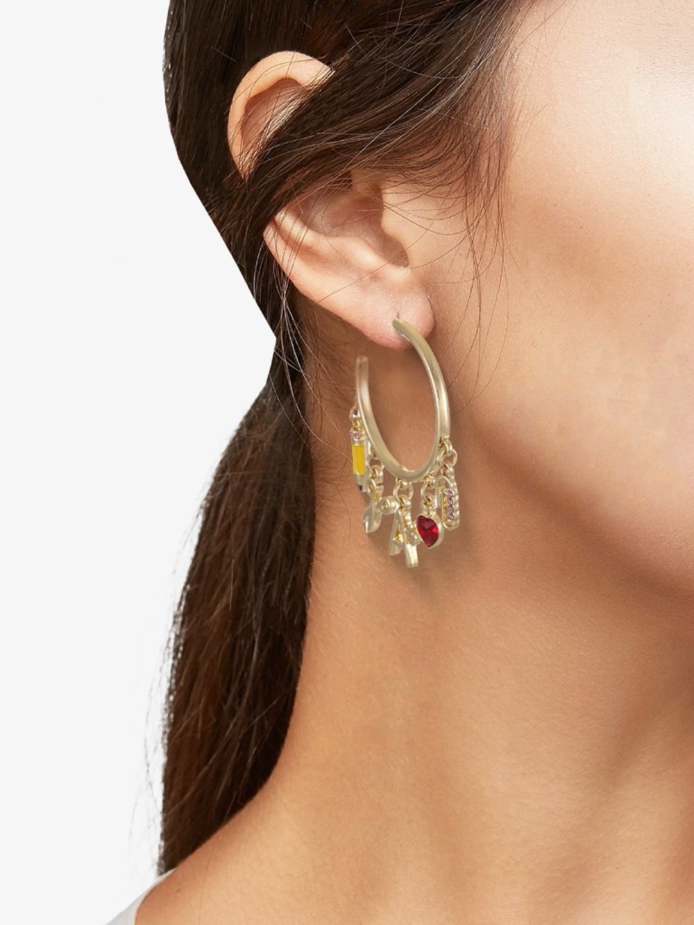 Packed Party Teacher Back To School Charm Hoop Earrings - NWT - Picture 4 of 4